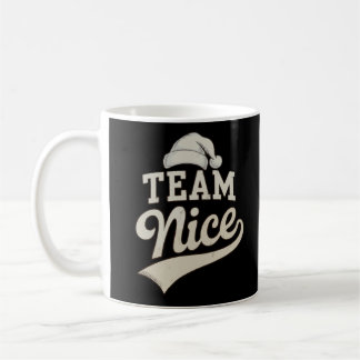 Team Nice Santa Hat Christmas Xmas Matching Family Kaffeetasse