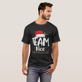 Team Nice Shirt Funny Naughty Nice Weihnachten (Vorne ganz)