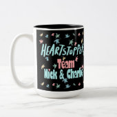 Team Nick und Charlie Black Zweifarbige Tasse (Links)