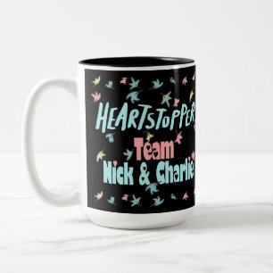 Team Nick und Charlie Black Zweifarbige Tasse