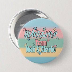 Team Nick und Charlie Colorful Button
