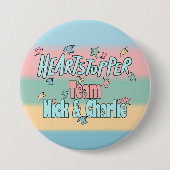 Team Nick und Charlie Colorful Button (Vorderseite)