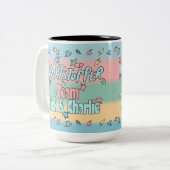 Team Nick und Charlie Colorful Zweifarbige Tasse (Vorderseite Links)