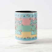 Team Nick und Charlie Colorful Zweifarbige Tasse (Mittel)