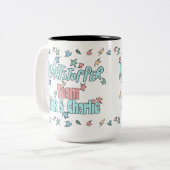 Team Nick und Charlie White Zweifarbige Tasse (Vorderseite Links)