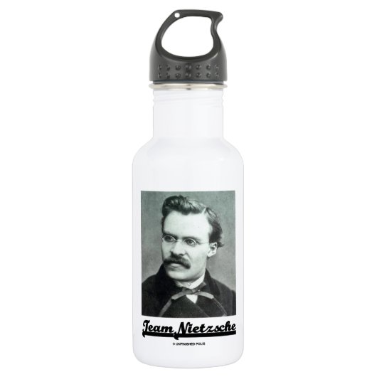 Team Nietzsche (Friedrich Nietzsche) Edelstahlflasche (Vorderseite)