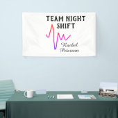 Team night shift nurse doctor medical name heart l banner (Messeveranstaltung)