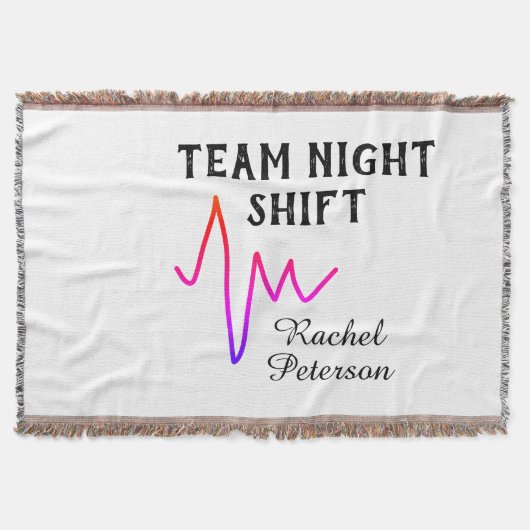 Team night shift nurse doctor medical name heart l decke (Vorderseite)