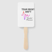 Team night shift nurse doctor medical name heart l fächer (Rückseite)
