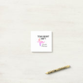 Team night shift nurse doctor medical name heart l post-it klebezettel (Auf Schreibtisch)