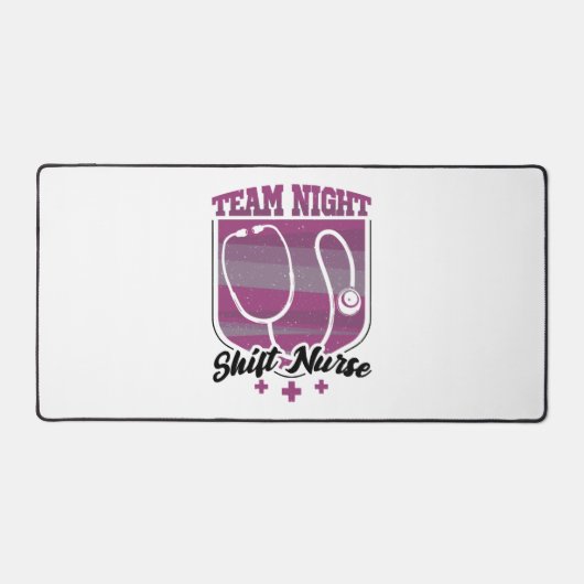 Team Night Shift Nurse Schreibtischunterlage (Vorderseite)
