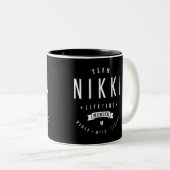 Team Nikki Zweifarbige Tasse (VorderseiteRechts)