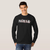 Team Ninja Cherry Blossom Funny Gamers T-Shirt Gam (Vorne ganz)