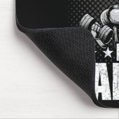 Team No Calves Bodybuilding Weightlift Workout Mousepad (Ecke)