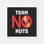 Team No Nuts Nut Allergy Serviette (Vorderseite)