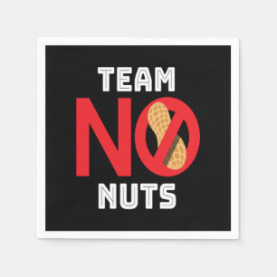 Team No Nuts Nut Allergy Serviette