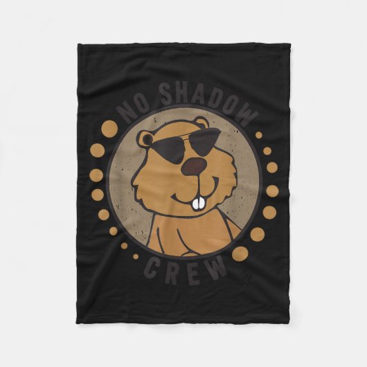 Team No Shadow Crew Groundhog Day 2024 Fleecedecke (Vorderseite)