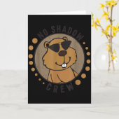 Team No Shadow Crew Groundhog Day 2024 Karte (Gelbe Blume)