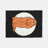 Team No Shadow Crew Groundhog Vollmond Groundhog  Fleecedecke (Vorderseite (Horizontal))