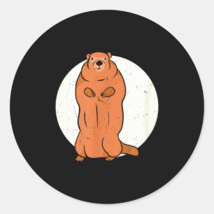 Team No Shadow Crew Groundhog Vollmond Groundhog  Runder Aufkleber