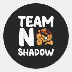 Team No Shadow Tag der marmota _1 Runder Aufkleber