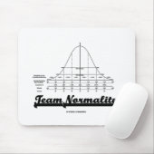 Team-Normalität (Spaß "Bell Curve Statistics") Mousepad (Mit Mouse)