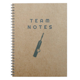 Team Notes - for Cricket Coaches, Players & Fans  Notizblock