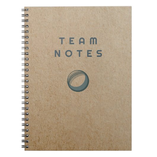 Team Notes - for Cricket Coaches, Players & Fans  Notizblock (Vorderseite)