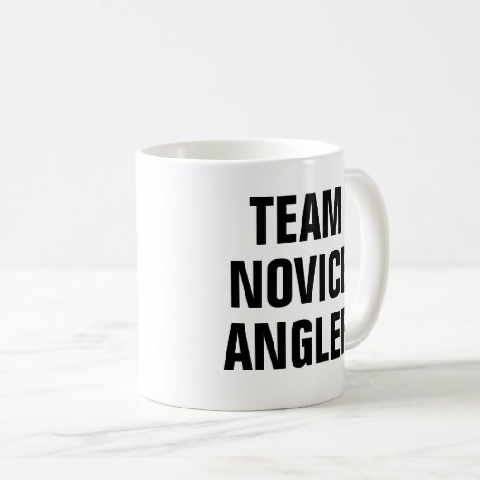 Team Novice Angler Kaffeetasse (VorderseiteRechts)