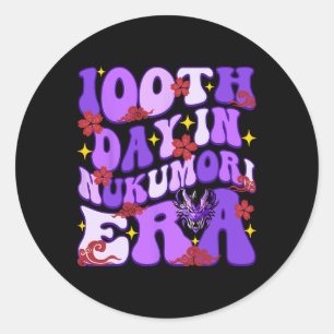 Team Nukumori Kindness Happy 100. Tag der Schule R Runder Aufkleber