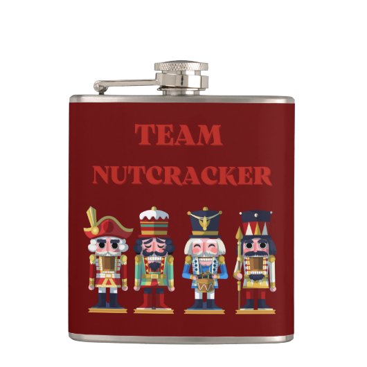 Team NutcrackerFlask Flachmann (Vorderseite)