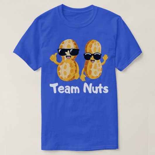 Team Nuts Gender Reveal Party Team Boy Hopefuls T-Shirt (Design vorne)
