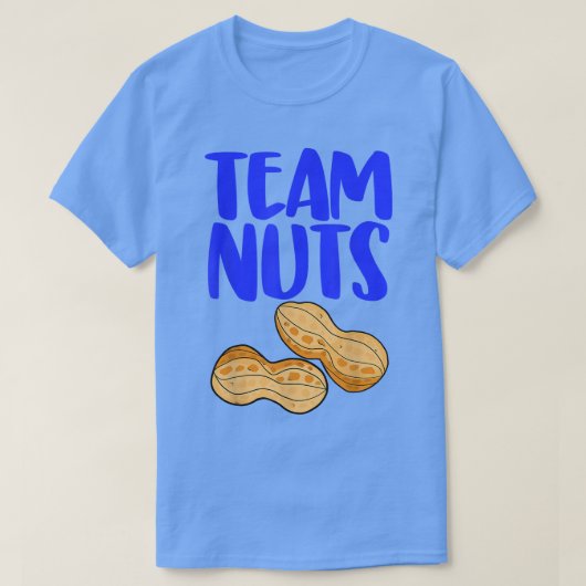 Team Nuts Peanut Funny Gender Reveal T-Shirt (Design vorne)