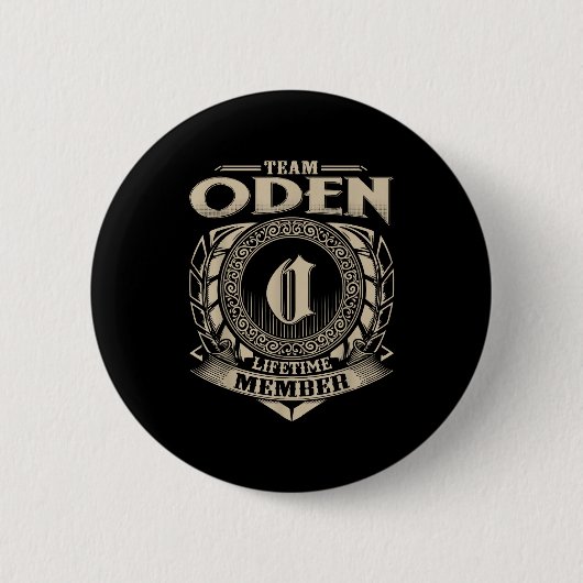 Team Oden Lebenslanges Mitglied Lustiger Oden Fami Button (Vorderseite)