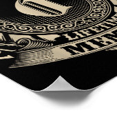 Team Oden Lifetime Member Funny Oden Family Name V Poster (Ecke)