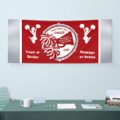 Team oder Cheer Banner, Personalisiert Red Banner (Messe)
