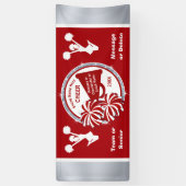 Team oder Cheer Banner, Personalisiert Red Banner (Vertikal)