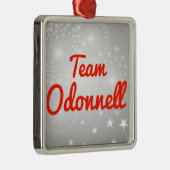 Team Odonnell Silbernes Ornament (Rechts)