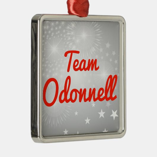 Team Odonnell Silbernes Ornament (Rechts)