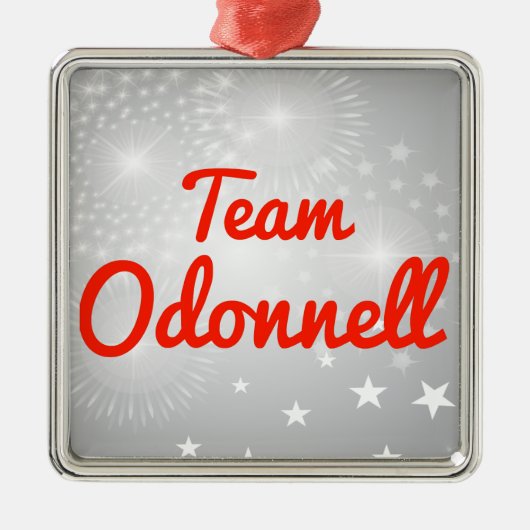 Team Odonnell Silbernes Ornament (Vorne)