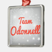 Team Odonnell Silbernes Ornament (Links)
