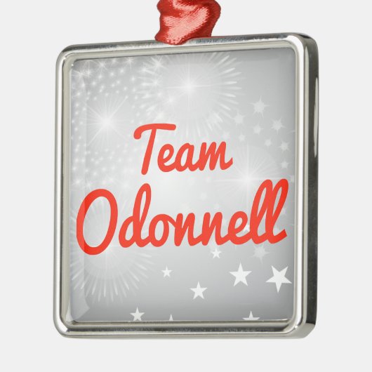 Team Odonnell Silbernes Ornament (Links)