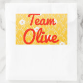 Team Olive Rechteckiger Aufkleber (Tasche)