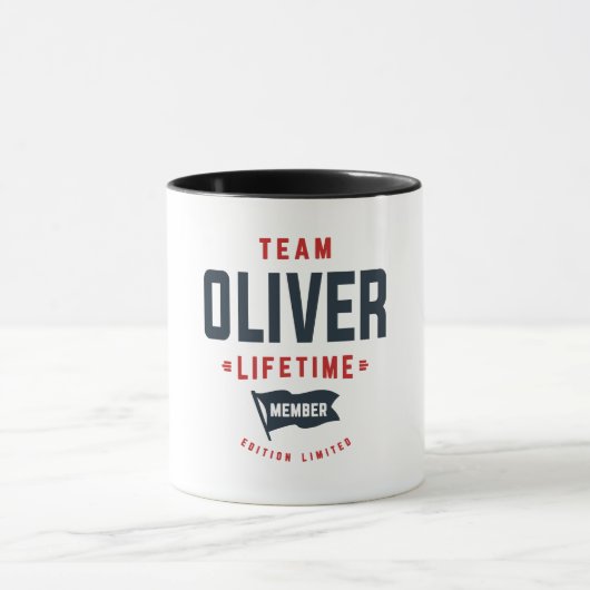 Team Oliver Lifetime Mitglied Funny Name Oliver Tasse (Zentrum)