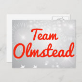 Team Olmstead Postkarte (Vorne/Hinten)