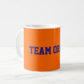 Team Orange Kaffeetasse (Vorderseite Links)