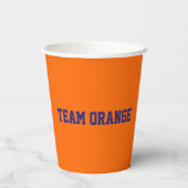 Team Orange Pappbecher (Rückseite)