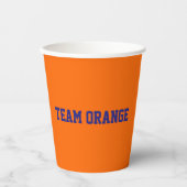 Team Orange Pappbecher (Vorderseite)