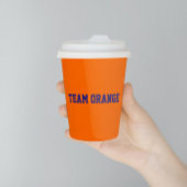 Team Orange Pappbecher