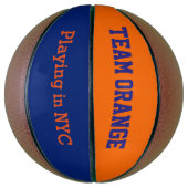 Team Orange - Spielen in NYC Basketball (Vertikal)